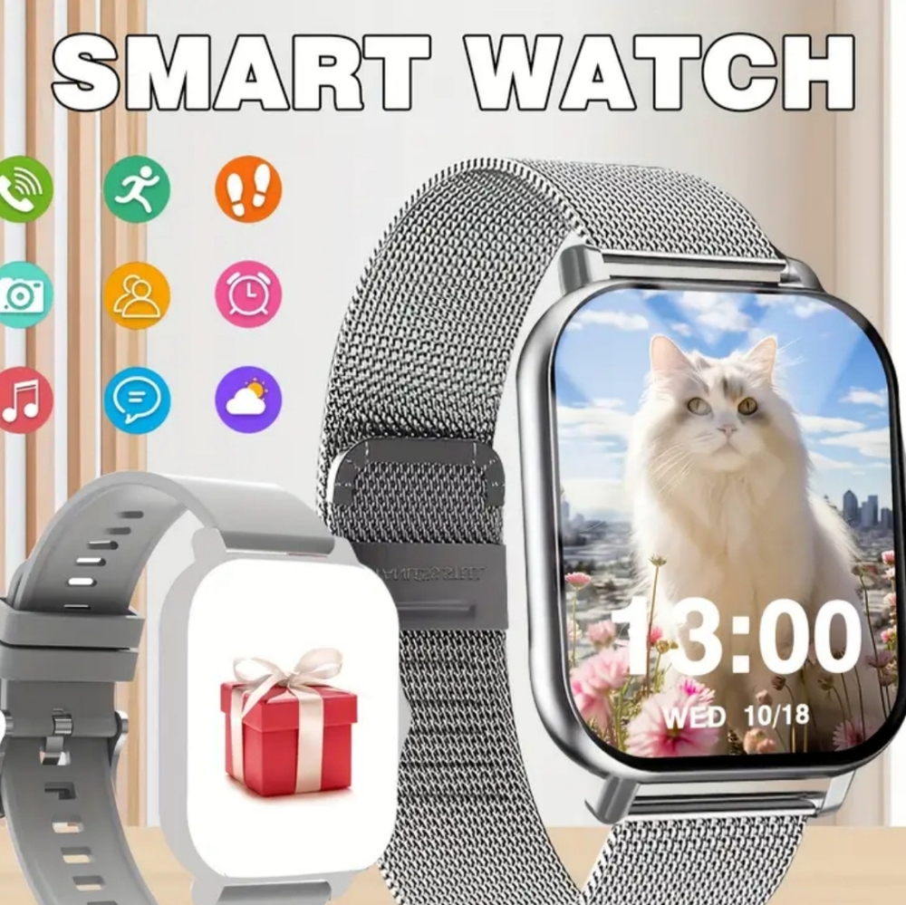 - Smart Watch For Android & IOS Cellphones with Extra Band